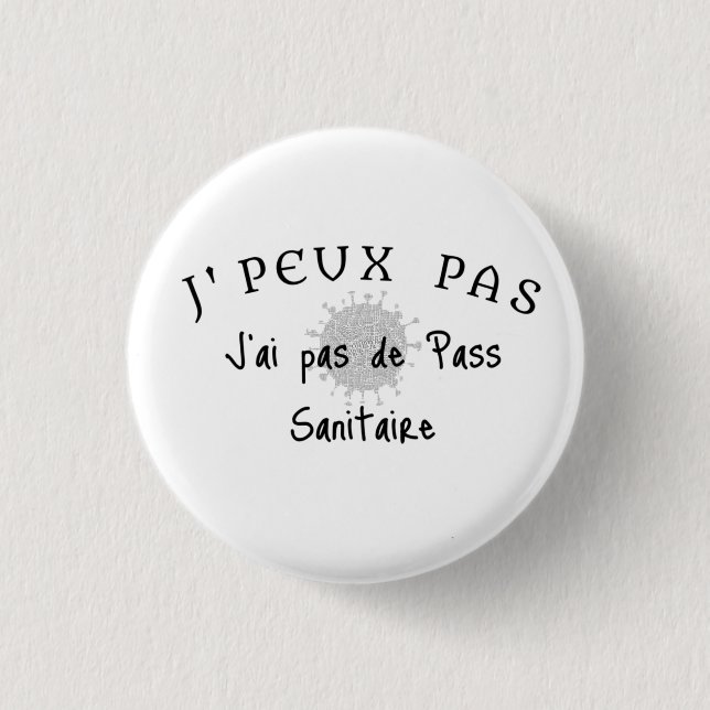 J'peux pas, j'ai pas de pass sanitaire. knapp (Framsida)
