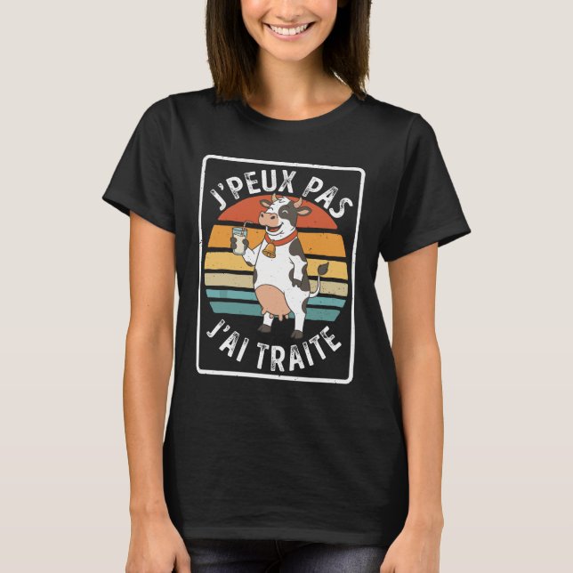 J'Peux Pas J'ai Traite T Shirt (Framsida)