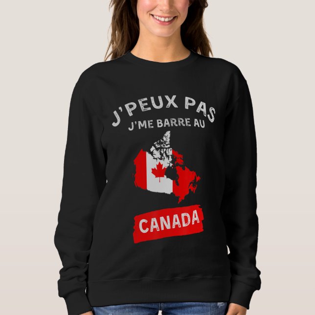 j'peux pas j'me barre au canada - canadien canadie t shirt (Framsida)
