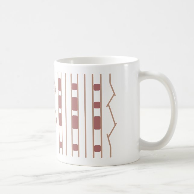JPL Mars Rover Däck Print Beige & Ro Kaffemugg (Höger)