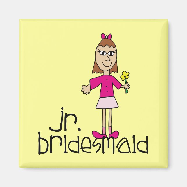 Jr. Bridesmaid Gifts and Favors Magnet (Framsidan)
