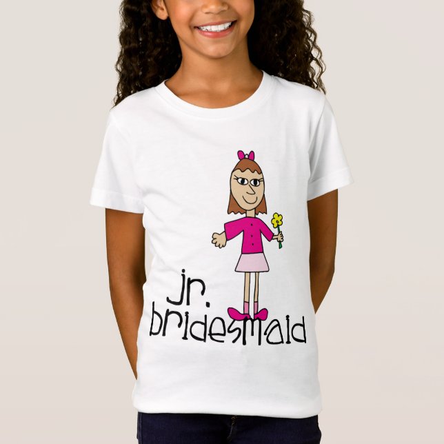 Jr. Bridesmaid T-shirt Apparel (Framsida)