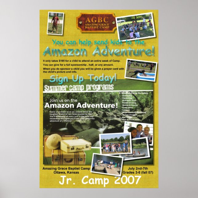 Jr. Camp Poster (Framsidan)