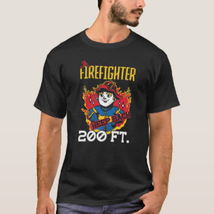 Jr Firefighter Behålla Back 200 Ft Firefighter T Shirt