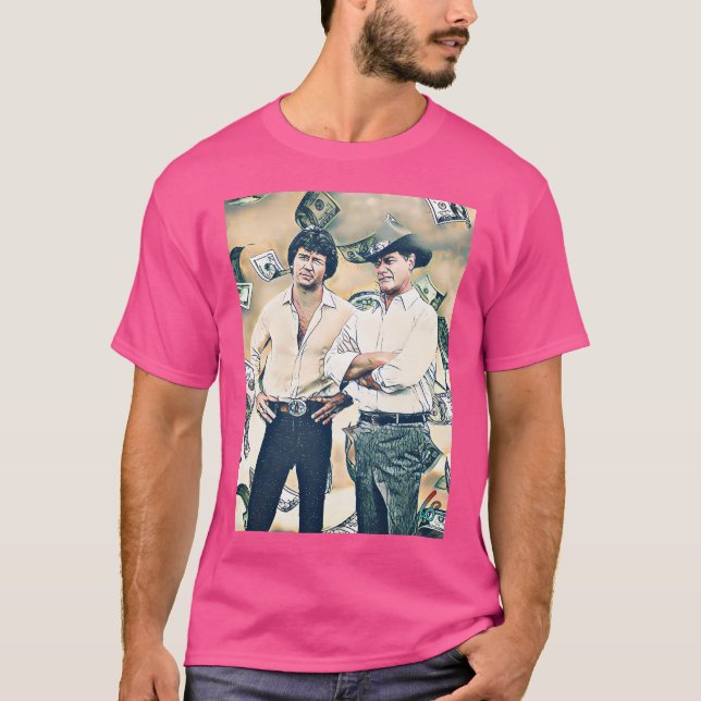 Jr och Bobby Ewing T Shirt (Framsida)