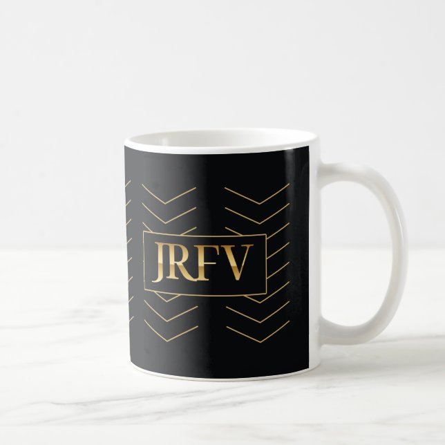 JRFV Chevron Vattenfall Guld Look Kaffemugg (Höger)
