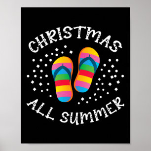 Jristmas all sommarstrand vid flinflip flops somma poster