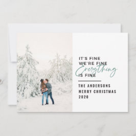 Jristmas allt är bra typografi julkort