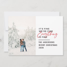 Jristmas allt är bra typografi julkort