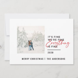 Jristmas allt är bra typografi julkort