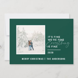 Jristmas allt är bra typografi julkort