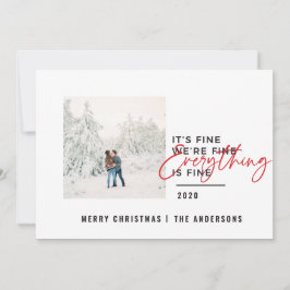 Jristmas allt är bra typografi julkort