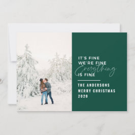 Jristmas allt är bra typografi julkort