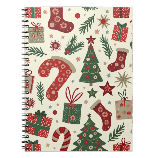 Jristmas bärbar dator anteckningsbok (Framsidan)