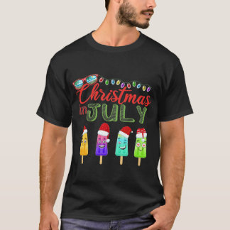 Jristmas i july-ispåsar i tomhatt t shirt