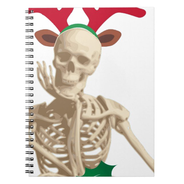 Jristmas i skeleton anteckningsbok (Framsidan)