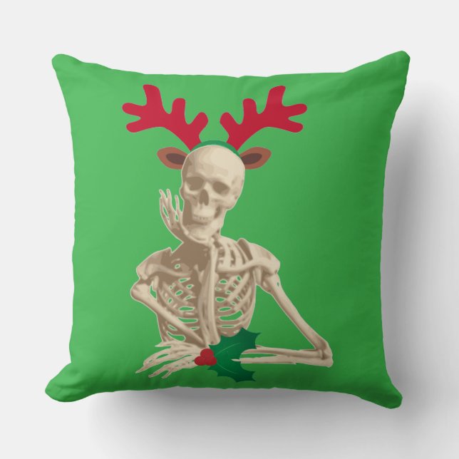 Jristmas i skeleton kudde (Framsida)