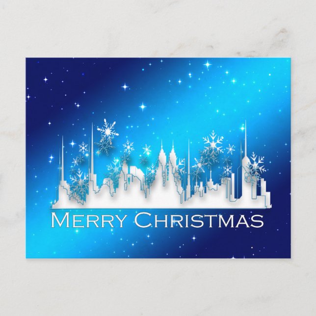 Jristmas i stadens vykort (Framsida)