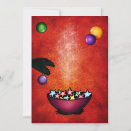 Jristmas illustration av kakor i form av bowlstjär inbjudningar