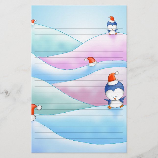 Jristmas penguin land brevpapper (Framsida)