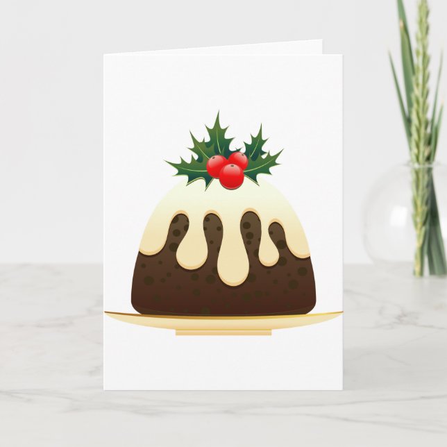 Jristmas puddings helgkort (Framsida)
