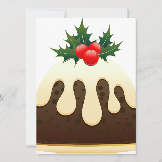 Jristmas puddings julkort (Framsida)
