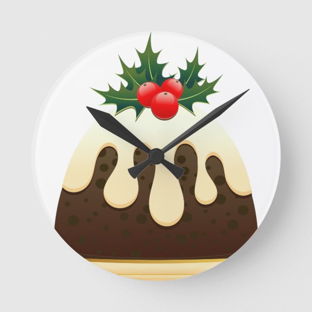 Jristmas puddings rund klocka (Framsida)