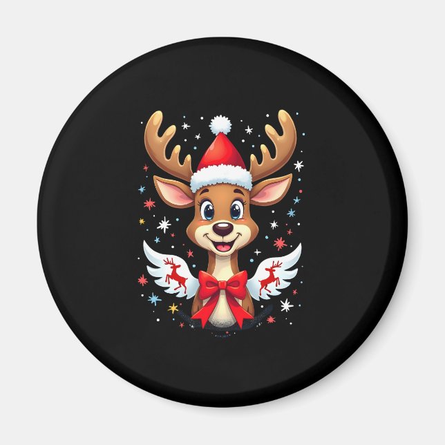 Jristmas Reindeer (3) Magnet (Framsidan)