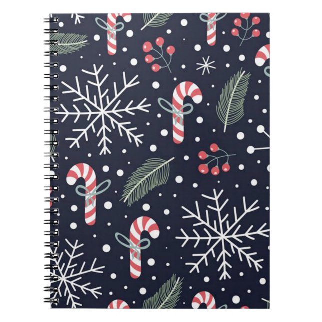 Jristmas Spiral Photo Notebook Anteckningsbok (Framsidan)