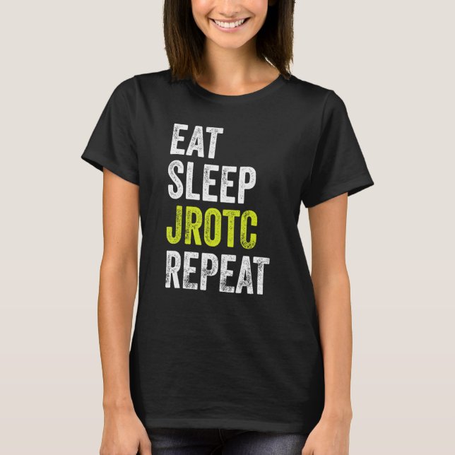 JROTC, Eat Ssov, upprepa US Junior ROTC T Shirt (Framsida)