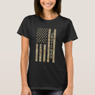 JROTC Pappa Stolt Pappa Militärfamilj Ökenkamoufla T Shirt