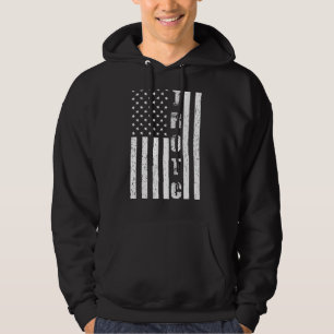 Jrotc Us Junior Rotc Distress American Flagga Cool Hoodie