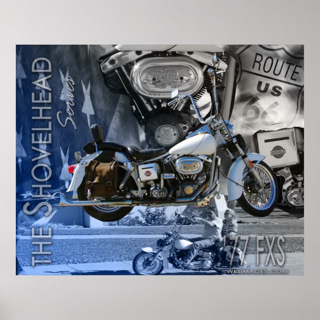 JR'S 1977 Shovelhead Poster (Framsidan)