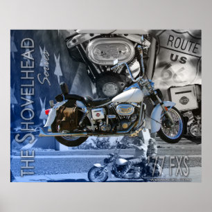 JRS Shovelhead 1977 Poster