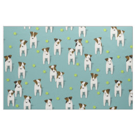 JRT PRT Terriers hundar tennis bollar teal any fär Tyg