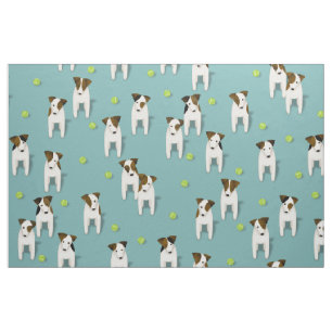 JRT PRT Terriers hundar tennis bollar teal any fär Tyg