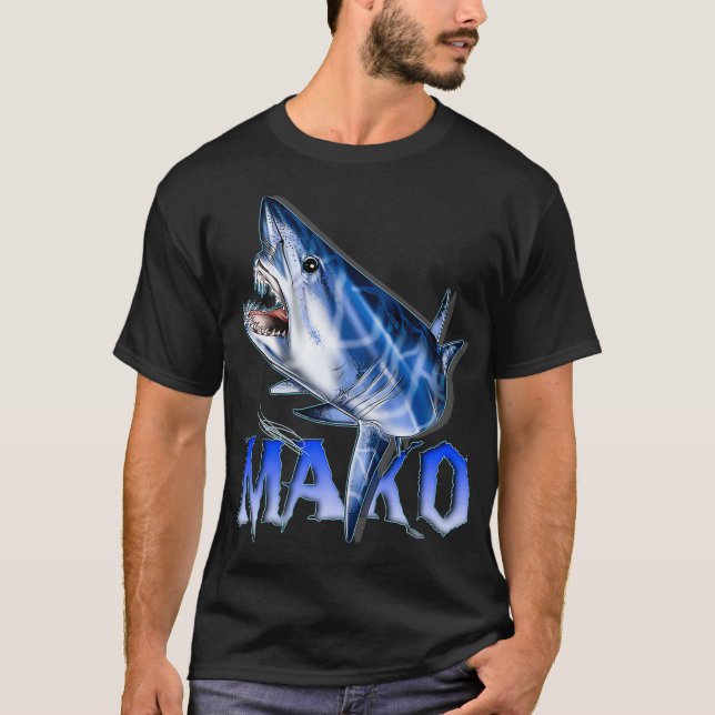 JTrexx Mako Shark  Premium  T Shirt (Framsida)