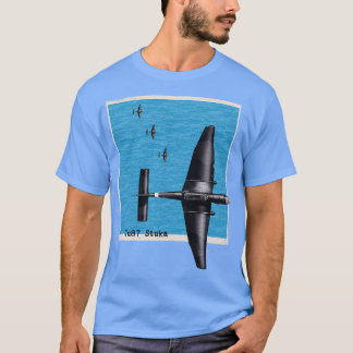 Ju87 Stuka WW2-bombplan över havet T Shirt