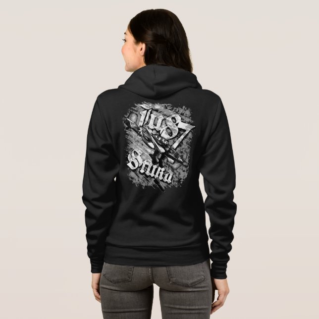 Ju 87 Stuka Hoodie T Shirt (Hel baksida)
