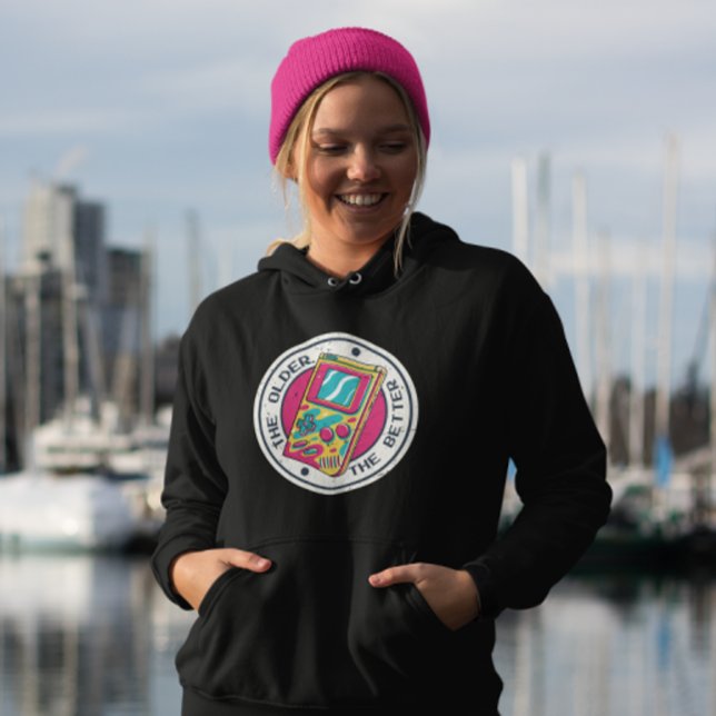 Ju äldre desto bättre - Retro Video Game Hoodie (Skapare uppladdad)