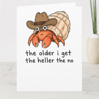 Ju äldre jag blir desto helare Mcrab födelsedagspr Kort