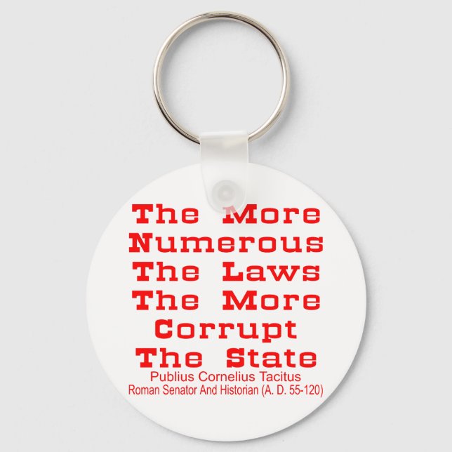 Ju fler lagar desto mer korrupta blir nyckelring (Framsida)