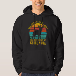 Ju fler människor jag träffar, desto fler i Kärlek Hoodie