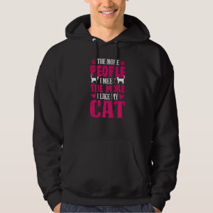 Ju fler människor jag träffar desto mer gillar jag hoodie