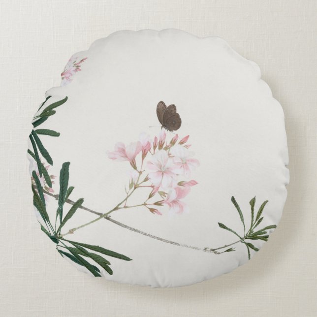Ju Lian Fine Art Naturtryckssamling Rund Kudde (Framsidan)
