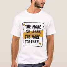 Ju mer du lär dig, desto mer tjänar du - motivatio