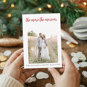 Ju mer Graviden om merrier tillkännages Tack Kort