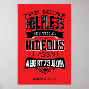 Ju mer hjälplös.. Poster (Abort73.com)