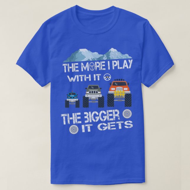 Ju mer jag leker med den desto större blir det av  t shirt (Design framsida)