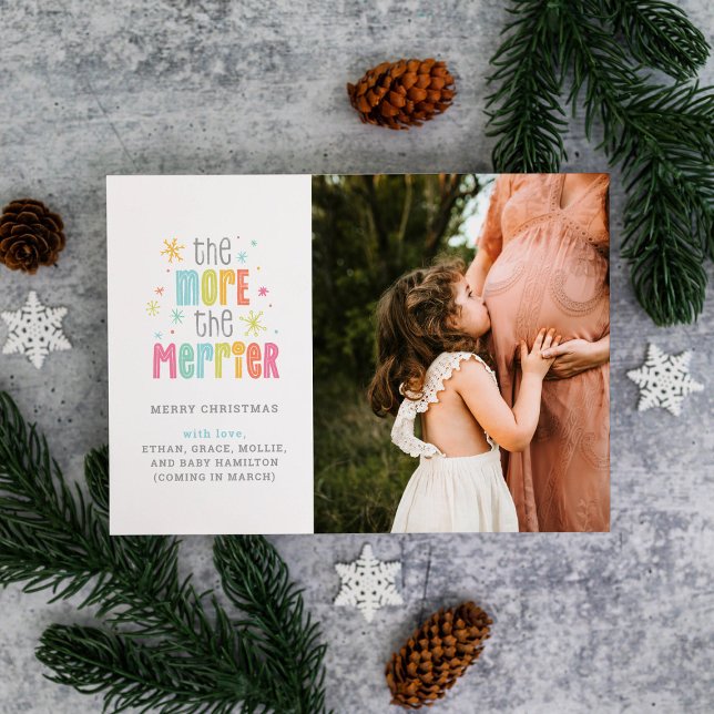 Ju mer Merrier Photo Helgdag-Graviden är Meddelande (Skapare uppladdad)